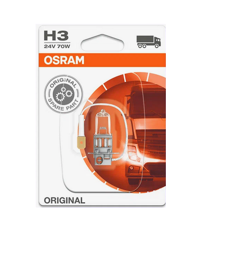 Автолампа 24V Н3 (70) РК22s (блистер) OSRAM (О-64156бл)