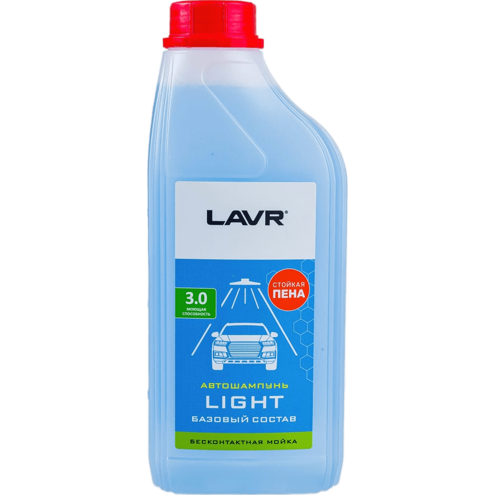 Ln2301 LAVR Автошампунь Light Базовый состав 3.0 Концентрат 1:20-50, 1,1кг