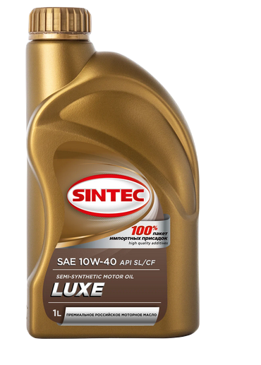 SINTEC 801942 масло моторное LUXE 5000 SAE 10W40 API SL/CF 1л