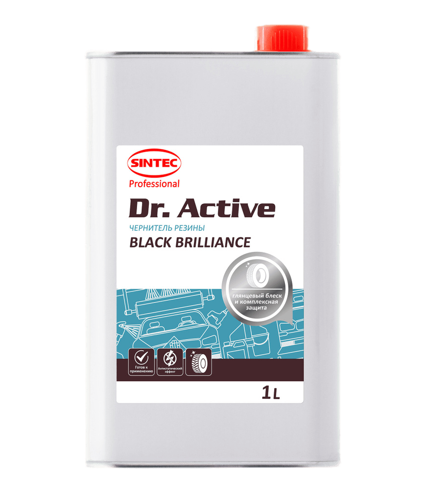 SINTEC Dr.Active Чернитель резины Black Brilliance 1л